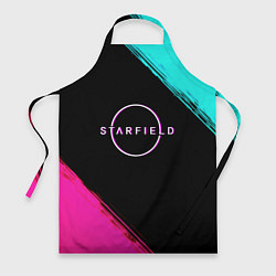 Фартук кулинарный Starfield neon, цвет: 3D-принт