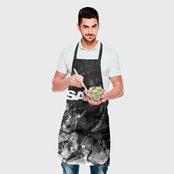 Фартук кулинарный Saab black graphite, цвет: 3D-принт — фото 2