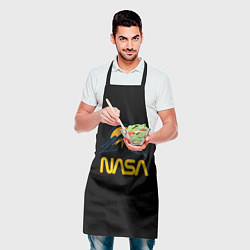 Фартук кулинарный Nasa горы лого, цвет: 3D-принт — фото 2