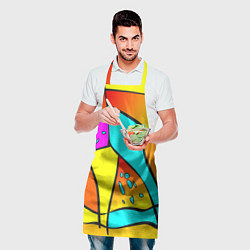 Фартук кулинарный Яркая абстракция, цвет: 3D-принт — фото 2