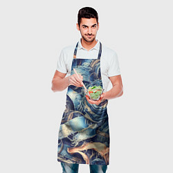 Фартук кулинарный Джинсовая рванина - модный тренд, цвет: 3D-принт — фото 2