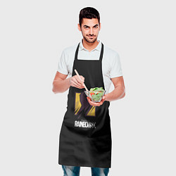 Фартук кулинарный Радуга 6 лого стиль, цвет: 3D-принт — фото 2