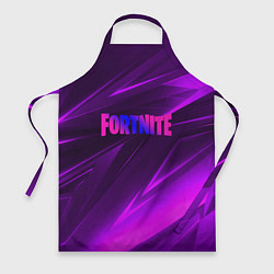 Фартук кулинарный Fortnite neon stripes angles logo, цвет: 3D-принт