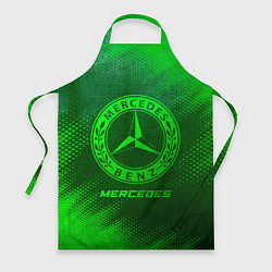 Фартук кулинарный Mercedes - green gradient, цвет: 3D-принт