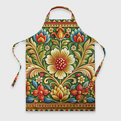 Фартук кулинарный Стиль советского ковра узоры и орнамент, цвет: 3D-принт