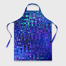 Фартук кулинарный Абстракция синий индиго, цвет: 3D-принт