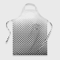 Фартук Герб РФ клетка паттерн