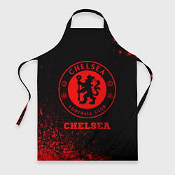 Фартук кулинарный Chelsea - red gradient, цвет: 3D-принт