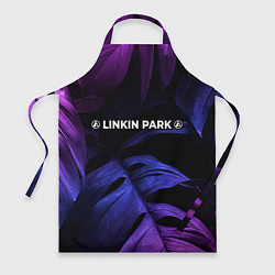 Фартук кулинарный Linkin Park 2024 neon monstera, цвет: 3D-принт