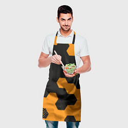 Фартук кулинарный Герф РФ соты броня, цвет: 3D-принт — фото 2