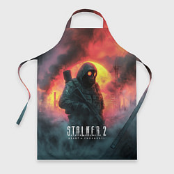 Фартук кулинарный Stalker 2 радиоактивный фон, цвет: 3D-принт