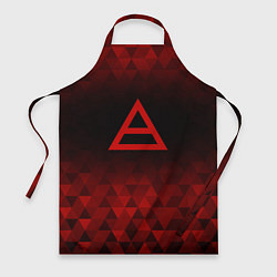 Фартук кулинарный Thirty Seconds to Mars red poly, цвет: 3D-принт