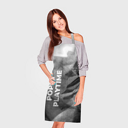 Фартук кулинарный Poppy Playtime - grey gradient вертикально, цвет: 3D-принт — фото 2