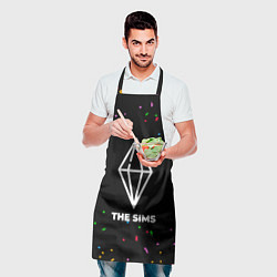 Фартук кулинарный The Sims конфети, цвет: 3D-принт — фото 2