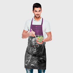 Фартук кулинарный Кибернетическая демоница, цвет: 3D-принт — фото 2