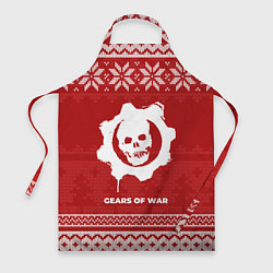 Фартук кулинарный Новогодний Gears of War, цвет: 3D-принт