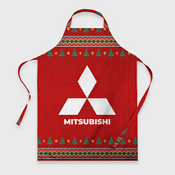 Фартук кулинарный Mitsubishi new year, цвет: 3D-принт