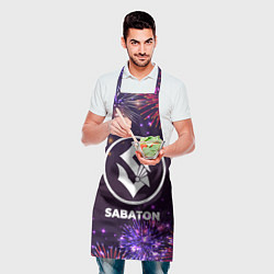 Фартук кулинарный Праздничный Sabaton, цвет: 3D-принт — фото 2