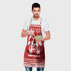 Фартук кулинарный Новогодний Deftones, цвет: 3D-принт — фото 2