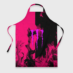 Фартук Monster energy fire pink
