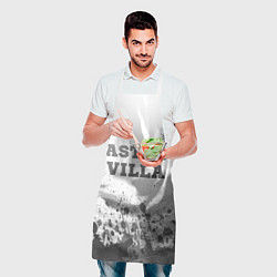 Фартук кулинарный Aston Villa - white gradient посередине, цвет: 3D-принт — фото 2