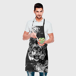 Фартук кулинарный Nightwish рок пес, цвет: 3D-принт — фото 2