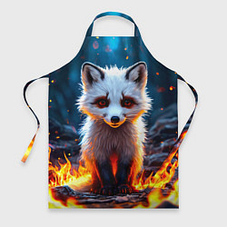 Фартук кулинарный Песец в огне, цвет: 3D-принт