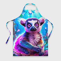 Фартук кулинарный Лемур в сказочном лесу, цвет: 3D-принт