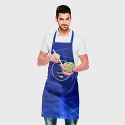 Фартук кулинарный Pink Floyd blue poly, цвет: 3D-принт — фото 2