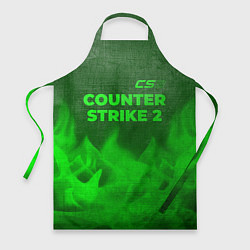 Фартук Counter Strike 2 - green gradient посередине