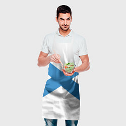 Фартук кулинарный Военно-морской флот: Андреевский флаг, цвет: 3D-принт — фото 2