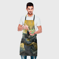 Фартук кулинарный Бэтмен с поднятыми кулаками, цвет: 3D-принт — фото 2