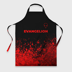 Фартук кулинарный Evangelion - red gradient посередине, цвет: 3D-принт