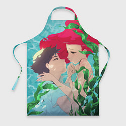 Фартук кулинарный Парень и русалочка, цвет: 3D-принт