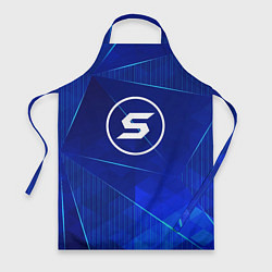 Фартук кулинарный Skillet blue poly, цвет: 3D-принт