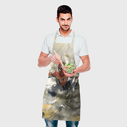 Фартук кулинарный Человек - паук маслом, цвет: 3D-принт — фото 2