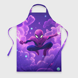 Фартук кулинарный Человек-паук на фоне облаков, цвет: 3D-принт