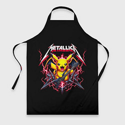 Фартук кулинарный Metallica - cool Pikachu, цвет: 3D-принт