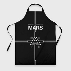 Фартук кулинарный 30 Seconds to Mars - poster, цвет: 3D-принт