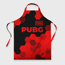 Фартук кулинарный PUBG - red gradient посередине, цвет: 3D-принт