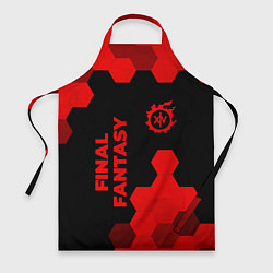 Фартук кулинарный Final Fantasy - red gradient вертикально, цвет: 3D-принт