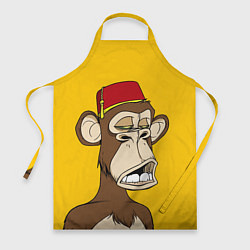 Фартук кулинарный NFT ape monkey, цвет: 3D-принт