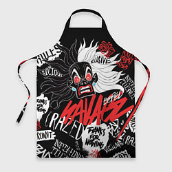 Фартук кулинарный Круэлла - big pictures, цвет: 3D-принт