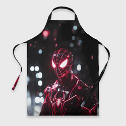Фартук кулинарный Человек-паук в красно-черном костюме, цвет: 3D-принт