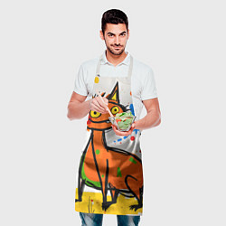 Фартук кулинарный Смешные зверята, цвет: 3D-принт — фото 2