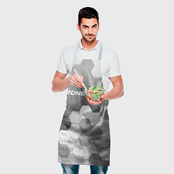 Фартук кулинарный Dongfeng - grey gradient посередине, цвет: 3D-принт — фото 2