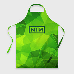 Фартук кулинарный Nine Inch Nails green poly, цвет: 3D-принт