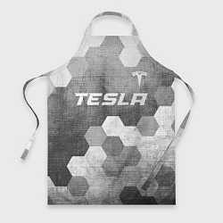 Фартук кулинарный Tesla - grey gradient посередине, цвет: 3D-принт