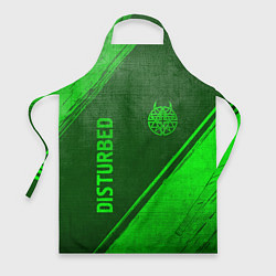 Фартук кулинарный Disturbed - green gradient вертикально, цвет: 3D-принт