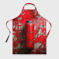 Фартук кулинарный Красная боксерская груша, цвет: 3D-принт